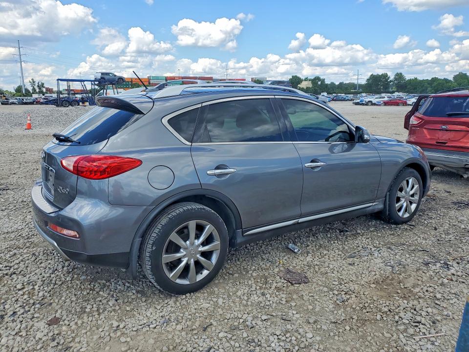2017 Infiniti VIN JN1BJ0RR1HM406688 COPART salvage auction — WATER/FLOOD, Oh - Cert Of Title-Salvage Flood, sold $2,850 on 2026-07-28 (photo 3)