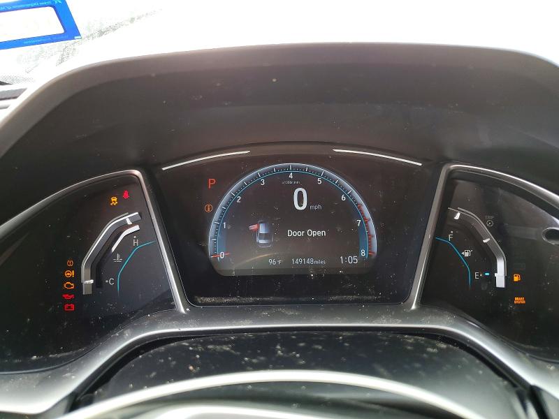 2018 Honda Civic VIN JHMFC1F33JX036460 COPART salvage auction — WATER/FLOOD, Tx - Salvage Title-Flood Damage, sold $150 on 2026-07-24 (photo 9)