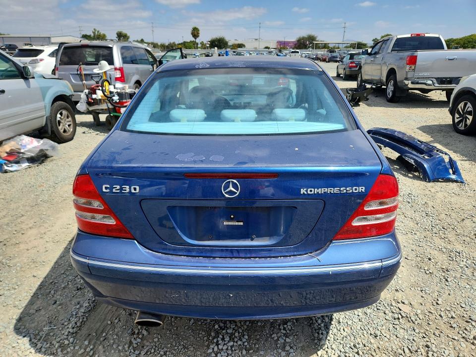 2004 Mercedes-benz C class VIN WDBRF40J74F548598 COPART salvage auction — FRONT END, Ca - Salvage Certificate, sold $225 on 2026-07-31 (photo 6)