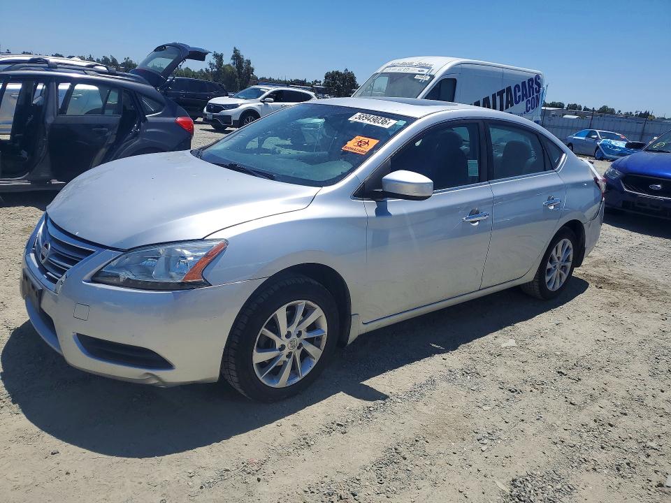 2015 Nissan VIN 3N1AB7AP1FY323610 COPART salvage auction — FRONT END, Ca - Salvage Certificate, sold $275 on 2026-07-02 (photo 1)