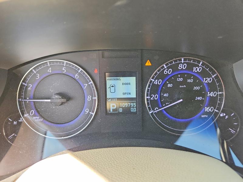 2011 Infiniti Ex VIN JN1AJ0HP3BM801054 COPART salvage auction — WATER/FLOOD, TX - SALVAGE TITLE-FLOOD DAMAGE, sold $1,200 on 2026-07-23 (photo 9)