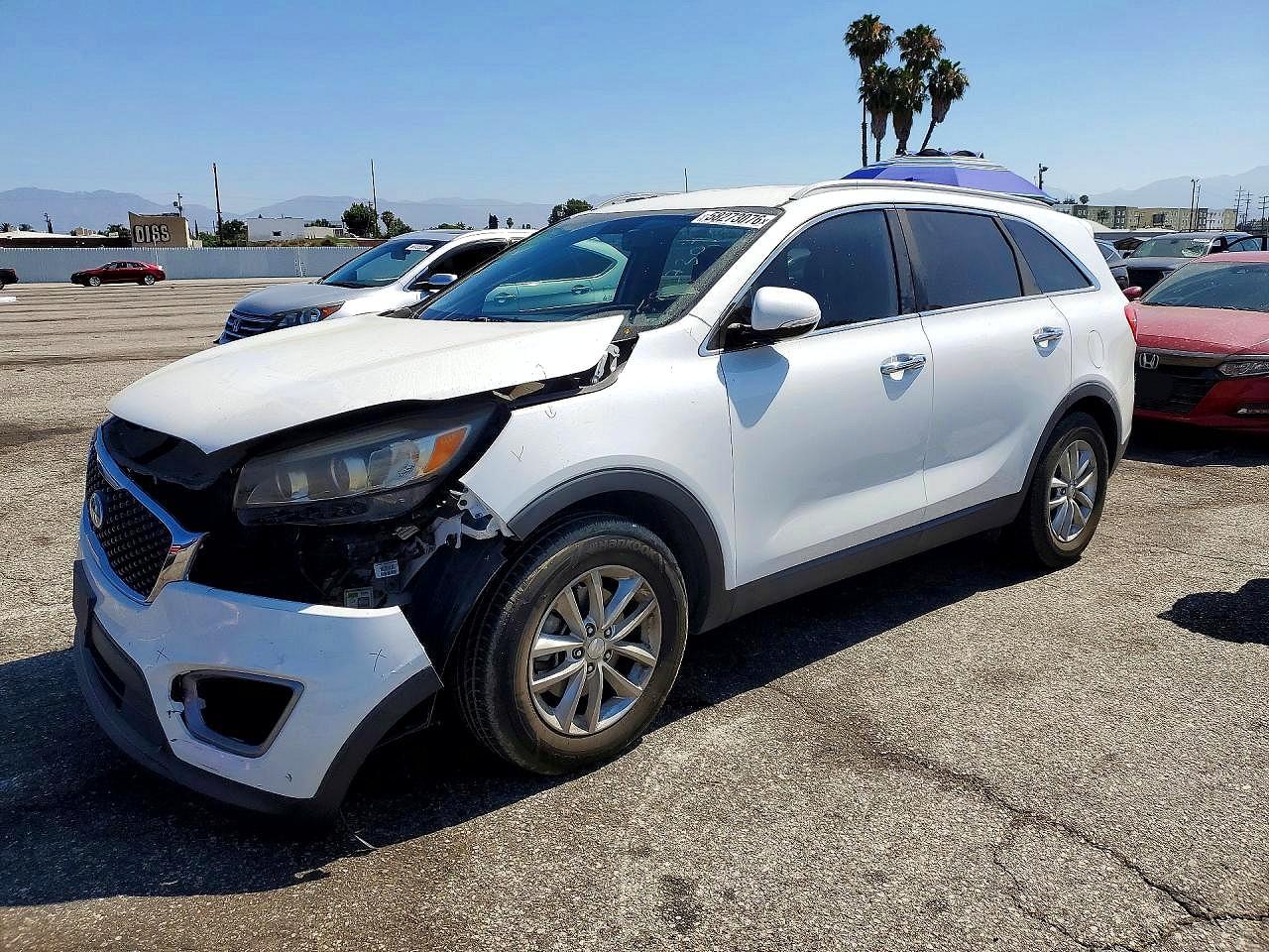 2016 Kia Sorento VIN 5XYPG4A31GG047780 COPART salvage auction — Front End, CA - SALVAGE CERTIFICATE, sold $2,900 on 2026-07-10 (photo 1)