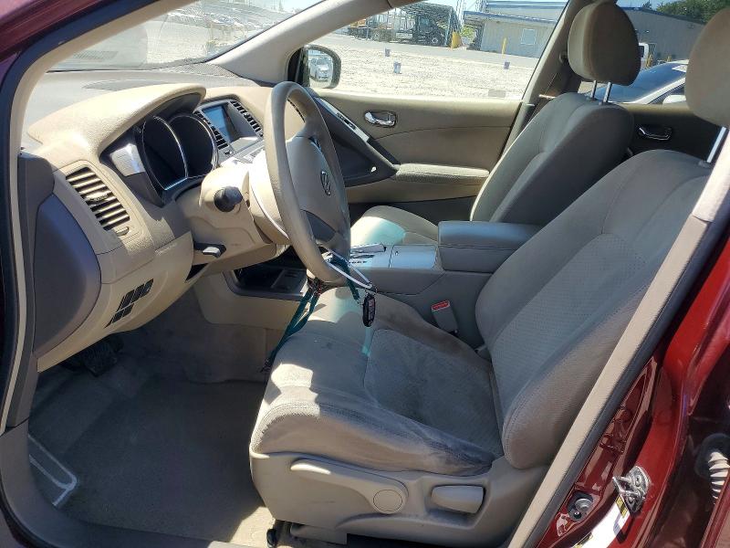2011 Nissan Murano VIN JN8AZ1MW4BW169960 COPART salvage auction — FRONT END, CA - SALVAGE CERTIFICATE, sold $200 on 2026-07-21 (photo 7)
