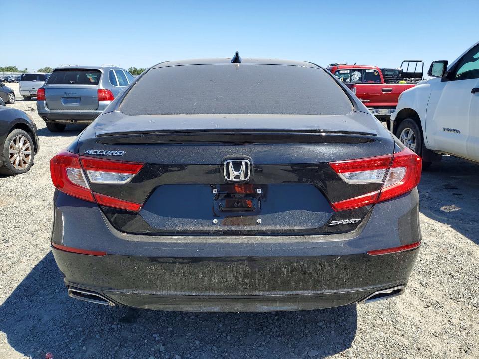 2022 Honda Accord VIN 1HGCV1F32NA113750 COPART salvage auction — VANDALISM, Ca - Salvage Certificate, sold $10,900 on 2026-07-09 (photo 6)