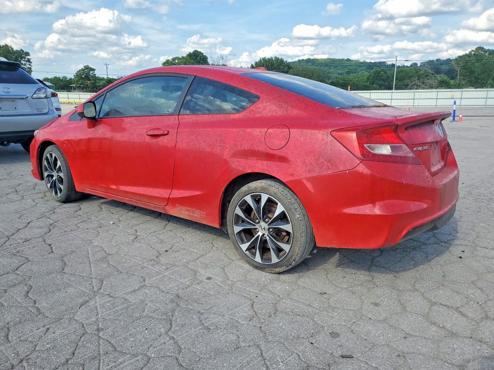 2012 Honda VIN 2HGFG4A50CH703414 COPART salvage auction — WATER/FLOOD, Ky - Cert Of Title-Rebuilt Vehicle, sold $600 on 2026-07-29 (photo 2)