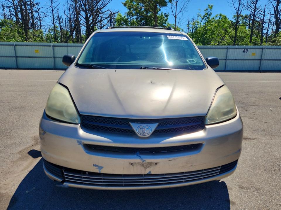 2004 Toyota Sienna VIN 5TDZA23C24S218207 COPART salvage auction — FRONT END, Ny - Certificate Of Title, sold $825 on 2026-07-13 (photo 5)