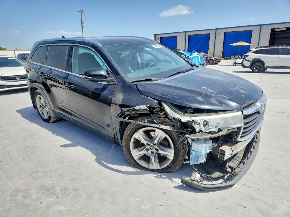 2016 Toyota Highlander VIN 5TDDKRFH9GS299671 COPART salvage auction — FRONT END, Oh - Cert Of Title-Salvage, sold $5,500 on 2026-07-24 (photo 4)