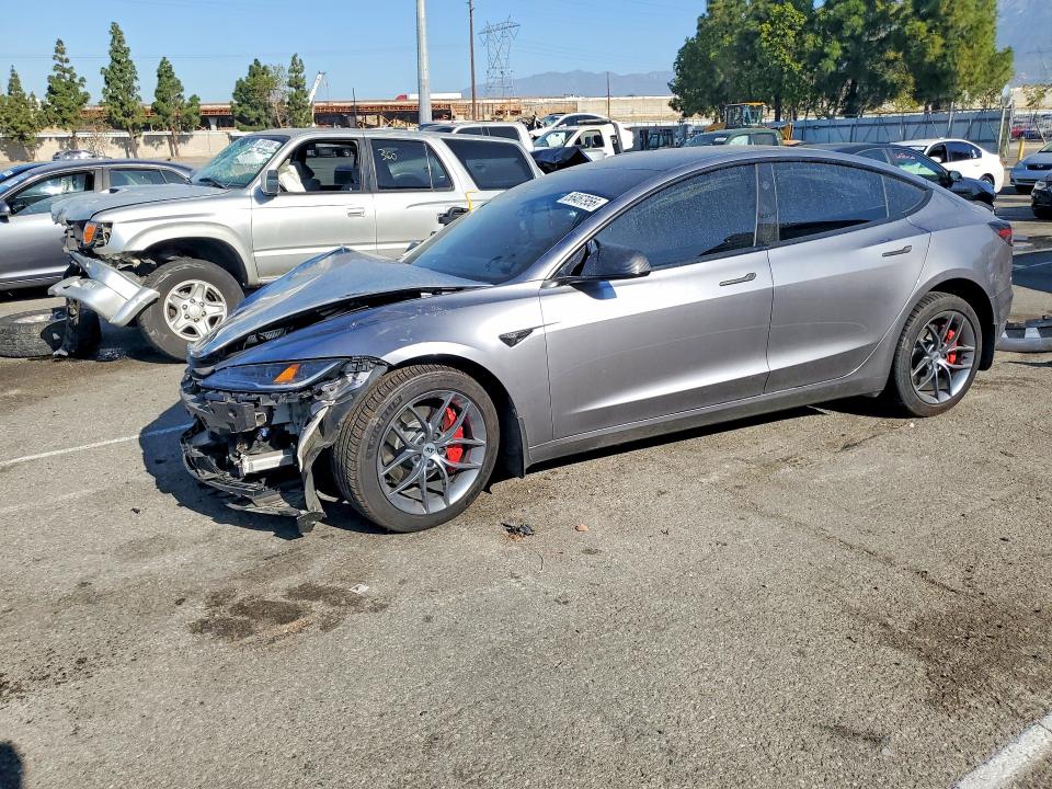 2025 Tesla VIN 5YJ3E1EB3SF927285 COPART salvage auction — FRONT END, CA - SALVAGE CERTIFICATE, sold $325 on 2026-07-28 (photo 1)