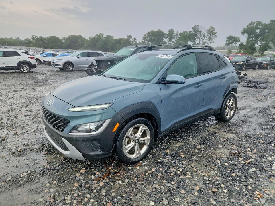 2022 Hyundai Kona VIN KM8K32AB0NU762610 COPART salvage auction — REAR END, Ga - Cert Of Title-Salvage, sold $1,450 on 2026-07-23 (photo 1)