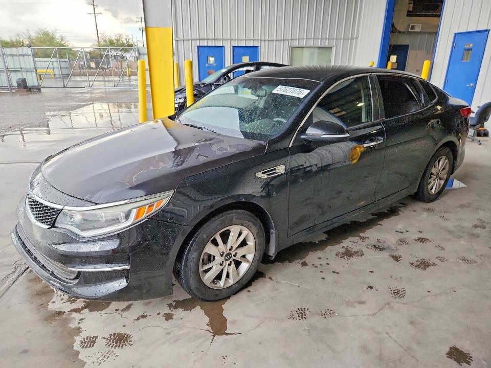 2016 Kia Optima VIN 5XXGT4L38GG058367 COPART salvage auction — VANDALISM, Az - Cert Of Title - Salvage, sold $300 on 2026-07-24 (photo 1)