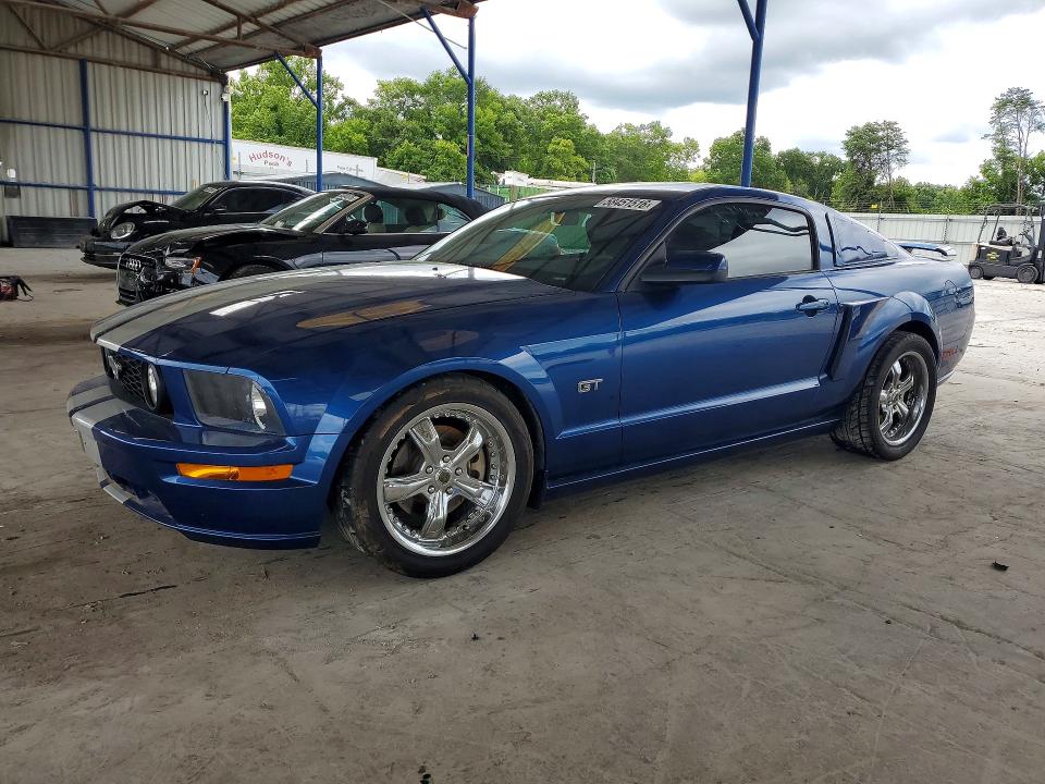 2007 Ford Mustang VIN 1ZVHT82H075197628 — COPART salvage auction photo