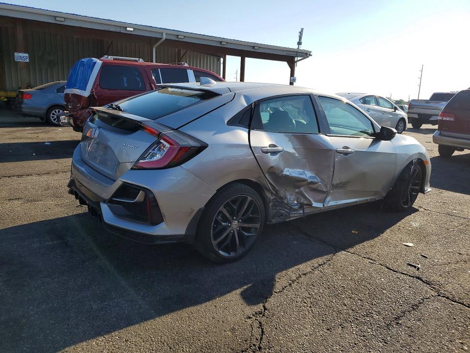 2021 Honda Civic VIN SHHFK7H47MU416959 COPART salvage auction — SIDE, Co - Salvage Title, sold $7,500 on 2026-07-07 (photo 3)