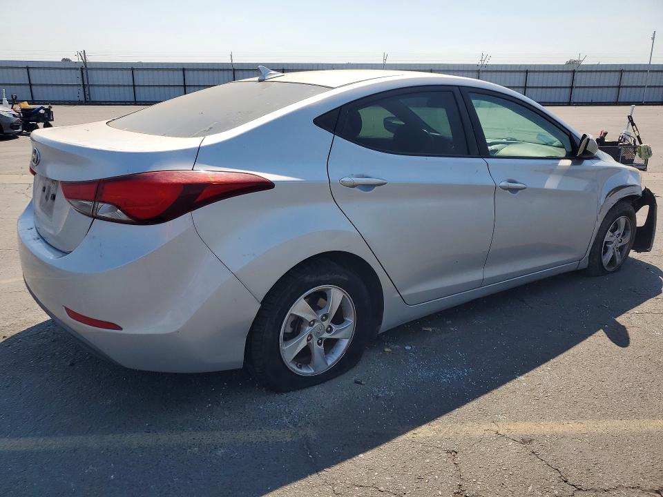 2014 Hyundai VIN 5NPDH4AE9EH464071 COPART salvage auction — FRONT END, Ca - Salvage Certificate, sold $925 on 2026-07-23 (photo 3)