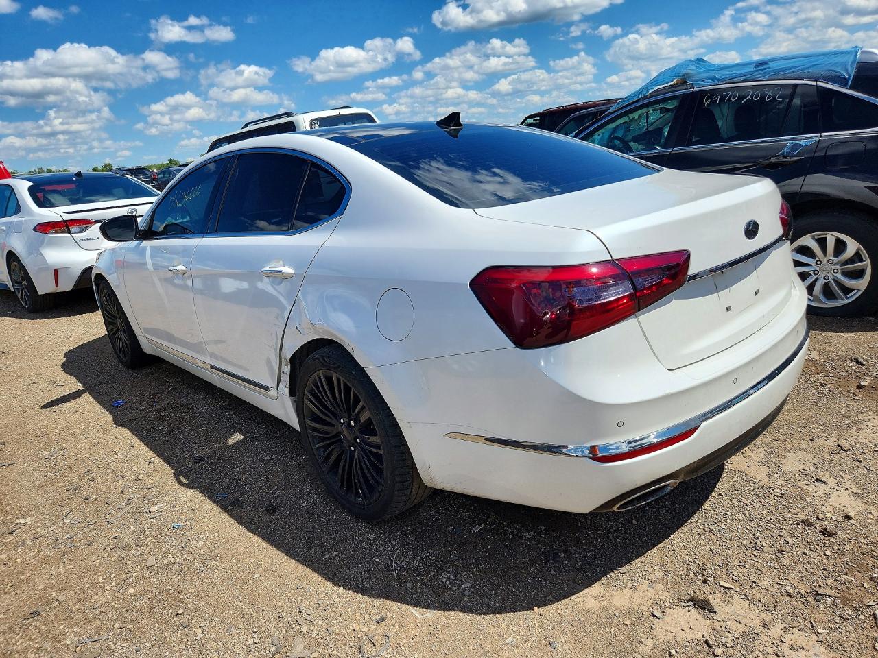 2014 Kia Cadenza VIN KNALN4D78E5149356 COPART salvage auction — Rear End, IL - SALVAGE CERTIFICATE, sold $2,800 on 2026-07-09 (photo 2)