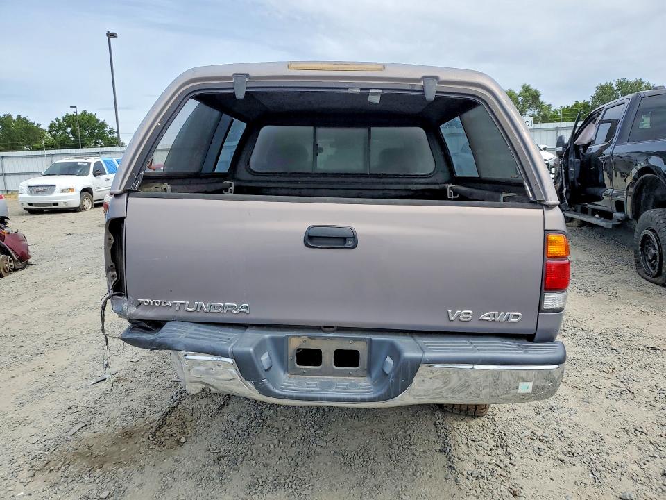 2000 Toyota Tundra VIN 5TBBT4816YS014846 COPART salvage auction — REAR END, Ca - Salvage Certificate, sold $1,550 on 2026-07-07 (photo 6)