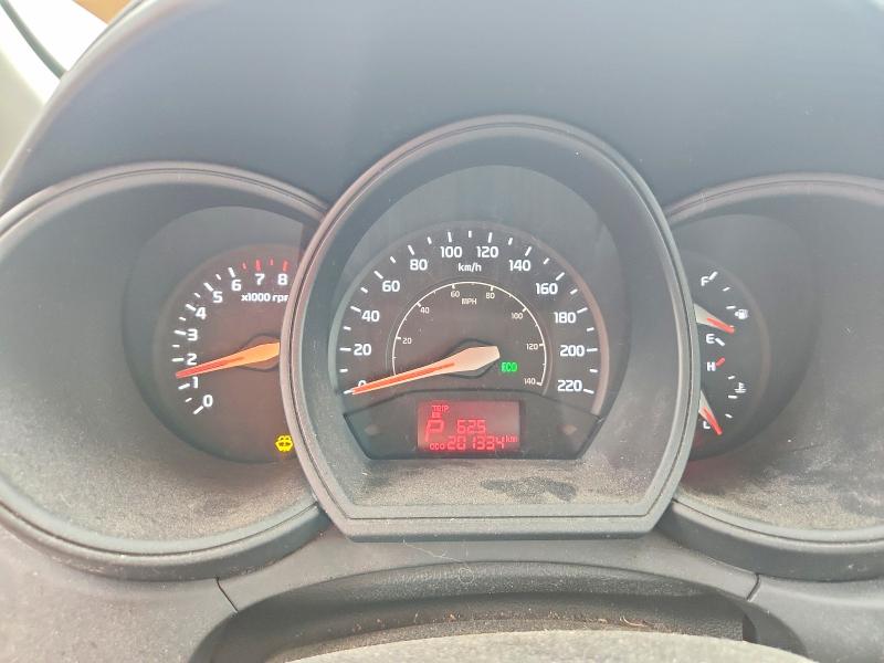 2014 Kia Rio VIN KNADM4A36E6382798 COPART salvage auction — FRONT END, Qc - Gravement Accidente, sold $150 on 2026-07-21 (photo 9)