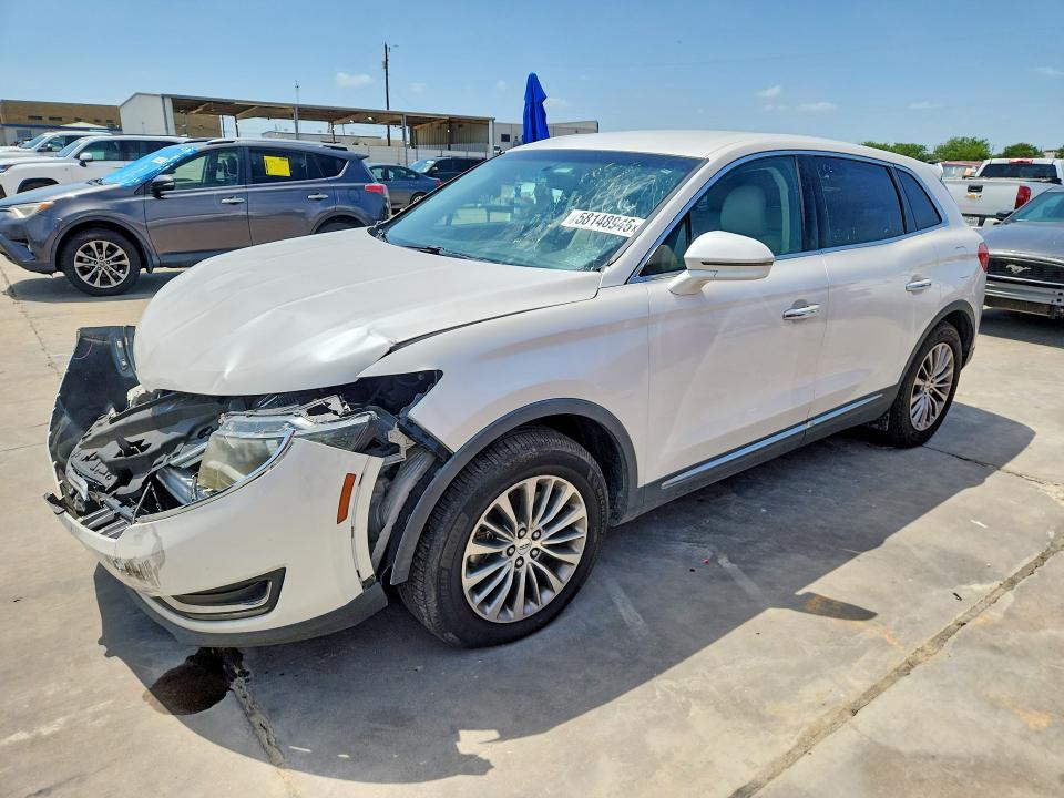 2016 Lincoln Mkx VIN 2LMTJ6KR6GBL29271 COPART salvage auction — FRONT END, Tx - Certificate Of Title (P), sold $1,150 on 2026-07-09 (photo 1)