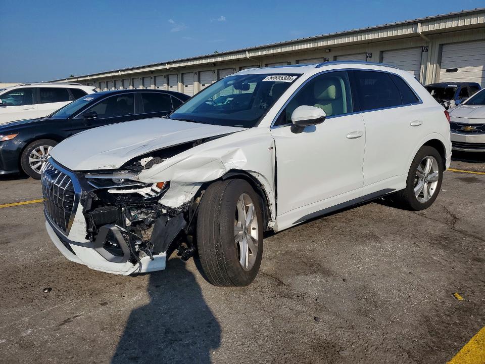 2020 Audi Q3 VIN WA1FECF37L1106419 COPART salvage auction — FRONT END, Ky - Cert Of Title-Salvage, sold $8,600 on 2026-07-27 (photo 1)