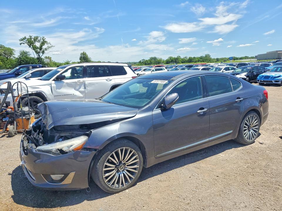 2015 Kia Cadenza VIN KNALN4D70F5177105 COPART salvage auction — FRONT END, Ia - Cert Of Title-Salvage Title, sold $850 on 2026-07-24 (photo 1)