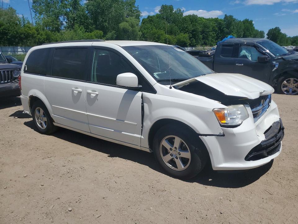 2012 Dodge Caravan VIN 2C4RDGCG5CR381044 COPART salvage auction — FRONT END, Mi - Certificate Of Title, sold $250 on 2026-07-29 (photo 4)