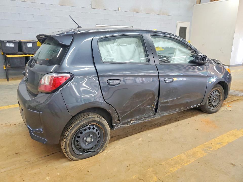2024 Mitsubishi Mirage VIN ML32AUHJ7RH021018 COPART salvage auction — FRONT END, Fl - Dlr Only Cert Of Destruction, sold $1,500 on 2026-07-08 (photo 3)