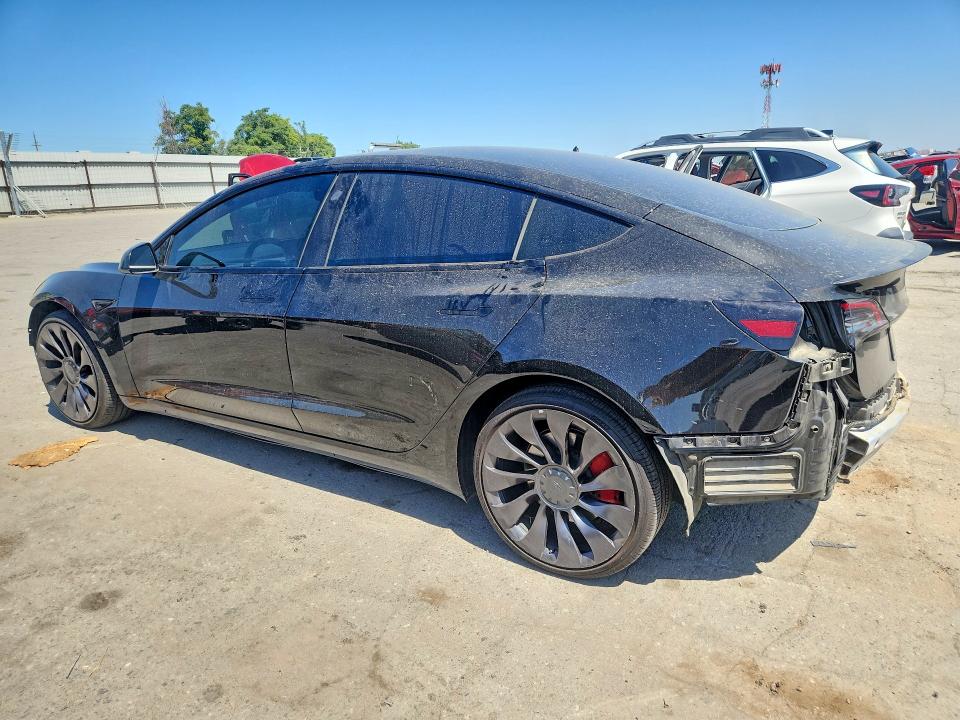 2021 Tesla Model 3 VIN 5YJ3E1EC8MF001542 COPART salvage auction — FRONT END, Ca - Salvage Certificate, sold $6,000 on 2026-07-17 (photo 2)
