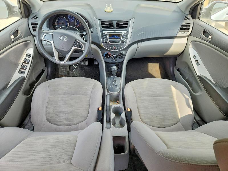 2017 Hyundai Accent VIN KMHCT5AE0HU341491 COPART salvage auction — REAR END, Va - Cert Of Title - Salvage, sold $800 on 2026-07-28 (photo 8)