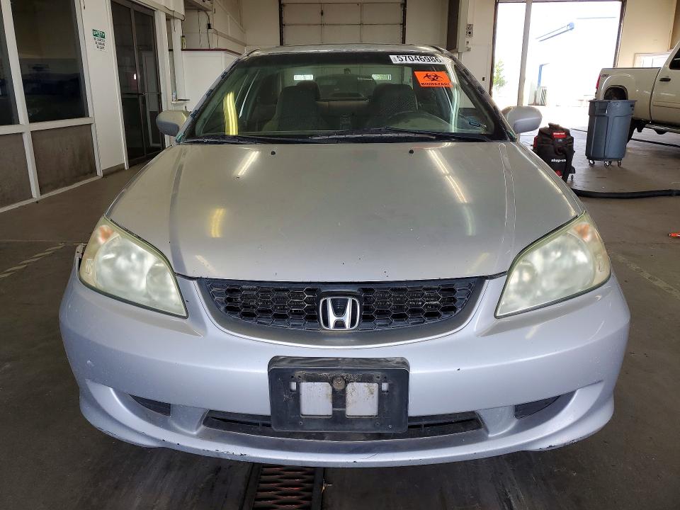 2004 Honda Civic VIN 1HGEM22954L015312 COPART salvage auction — VANDALISM, Or - Certificate Of Title, sold $350 on 2026-07-10 (photo 5)