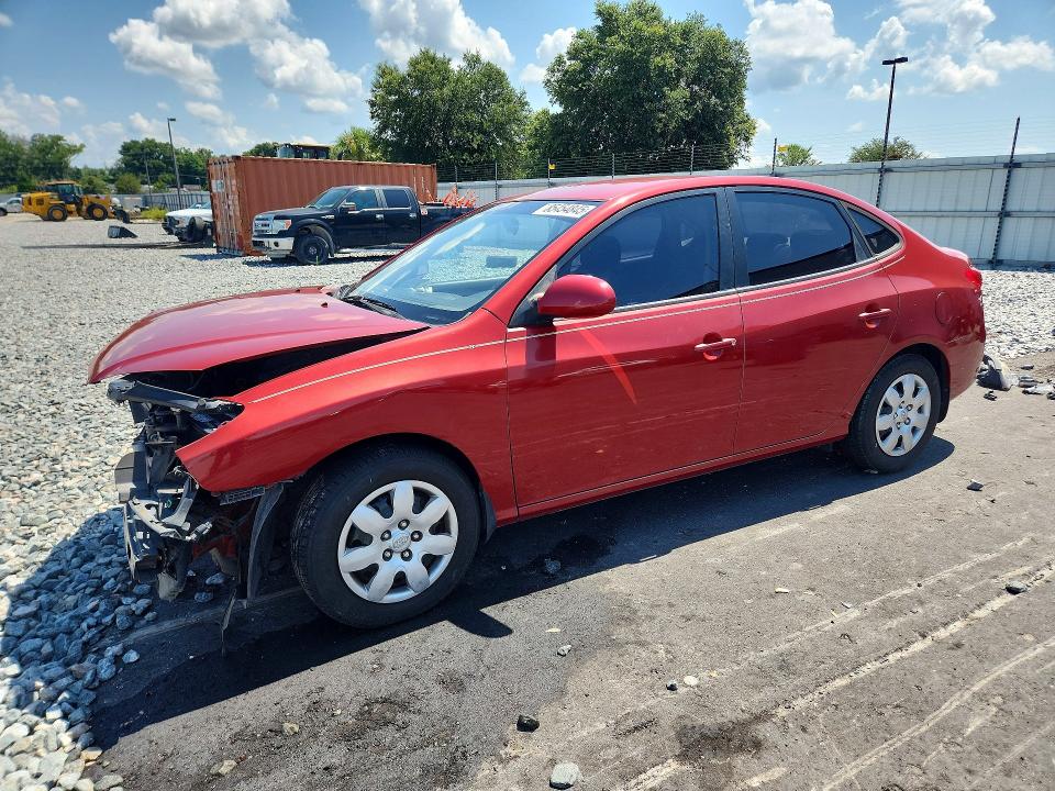 2009 Hyundai Elantra VIN KMHDU46D99U640166 COPART salvage auction — FRONT END, Fl - Cert Of Title Slvg Rebuildable, sold $450 on 2026-07-13 (photo 1)