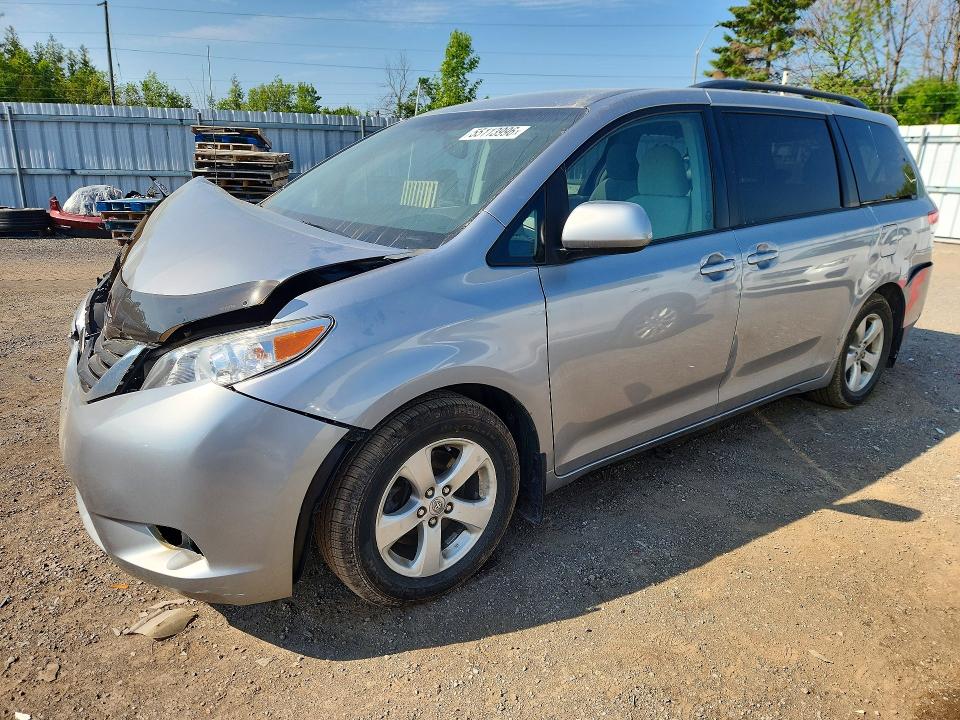 2011 Toyota Sienna VIN 5TDKK3DC7BS095102 COPART salvage auction — FRONT END, On - Permit No Brand - Unfit, sold $2,950 on 2026-07-09 (photo 1)