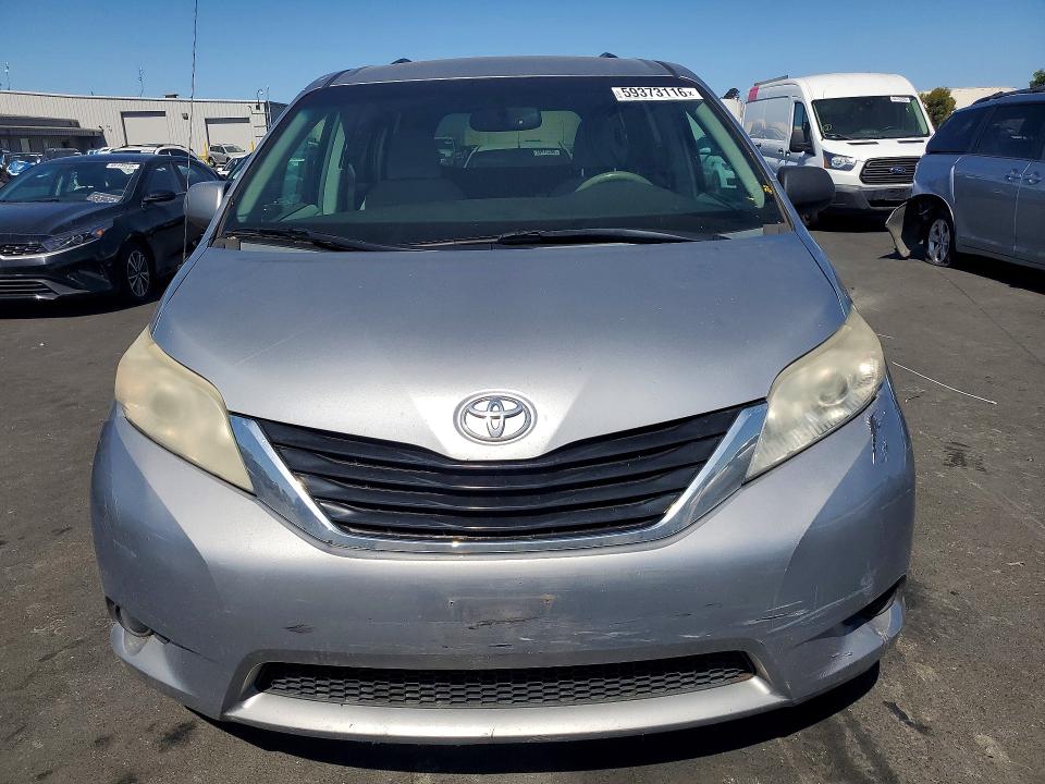 2014 Toyota Sienna VIN 5TDJK3DCXES077807 COPART salvage auction — ALL OVER, Ca - Dis/Dlr/Exp Only Clean Title, sold $950 on 2026-07-13 (photo 5)