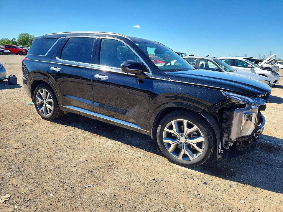 2021 Hyundai Palisade VIN KM8R5DHE0MU214450 COPART salvage auction — FRONT END, IL - SALVAGE CERTIFICATE, sold $1,000 on 2026-07-28 (photo 4)