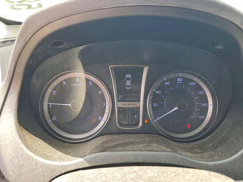 2012 Hyundai Azera VIN KMHFG4JG6CA183536 COPART salvage auction — FRONT END, Mi - Certificate Of Title, sold $1,650 on 2026-07-07 (photo 9)
