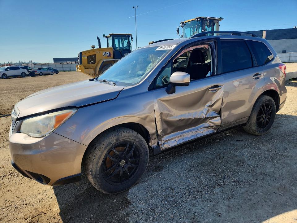 2015 Subaru VIN JF2SJCCC5FH431040 COPART salvage auction — SIDE, AB - BOS - SALVAGE, sold $150 on 2026-07-30 (photo 1)