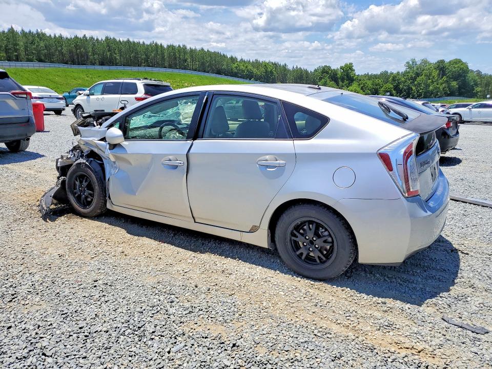 2012 Toyota Prius VIN JTDKN3DUXC0336221 COPART salvage auction — FRONT END, Nc - Salvage Certificate Of Title, sold $375 on 2026-07-16 (photo 2)