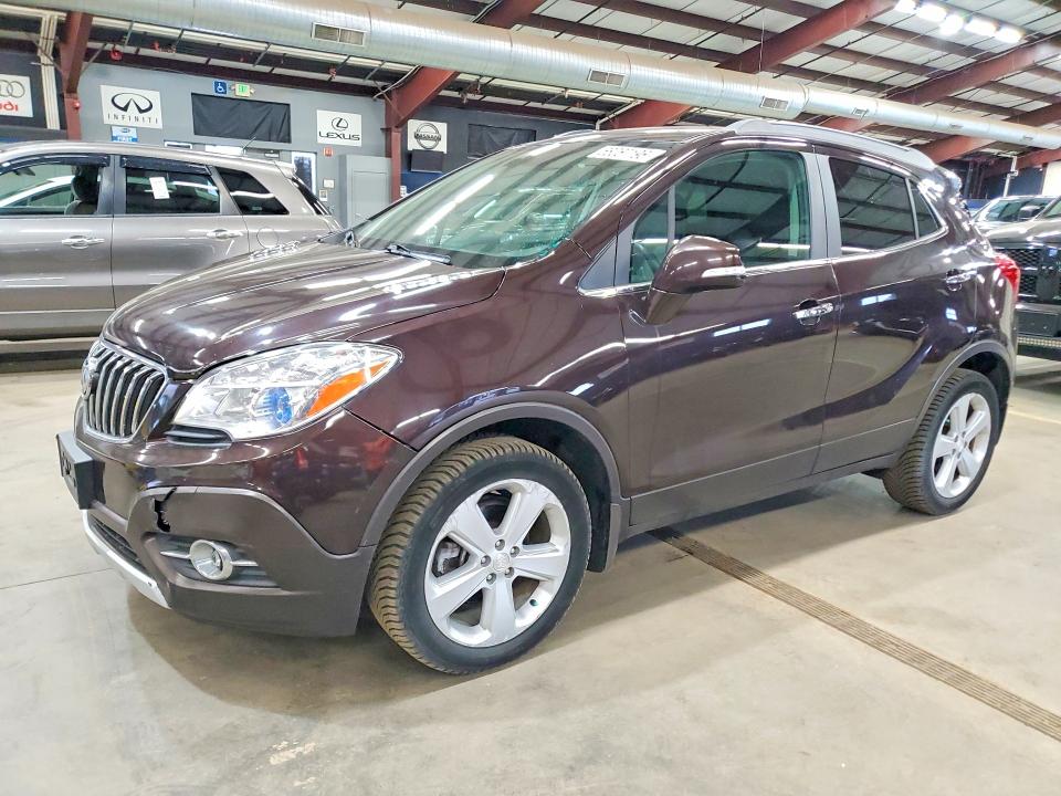 2015 Buick Encore VIN KL4CJGSB5FB267966 COPART salvage auction — FRONT END, Ma - Certificate Of Title, sold $1,850 on 2026-07-14 (photo 1)