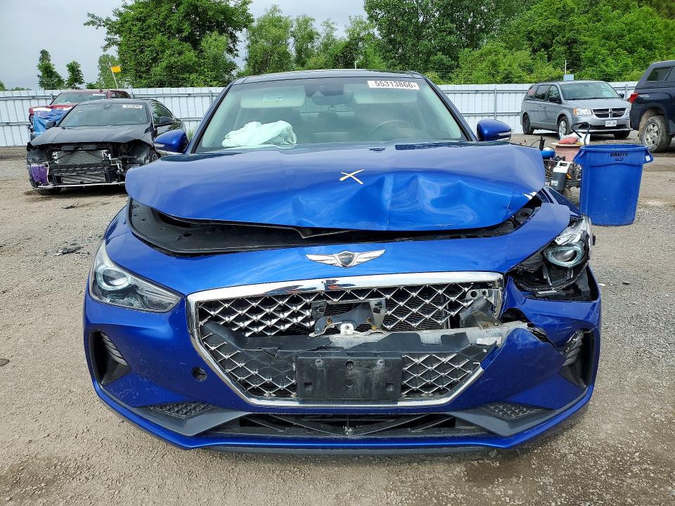 2019 Genesis G70 VIN KMTG54LE1KU010788 COPART salvage auction — FRONT END, On - Permit Salvage, sold $4,650 on 2026-07-16 (photo 5)