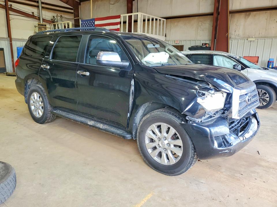 2008 Toyota Sequoia VIN 5TDBY67A88S008035 COPART salvage auction — FRONT END, TX - SALVAGE VEHICLE TITLE (P), sold $3,900 on 2026-07-13 (photo 4)
