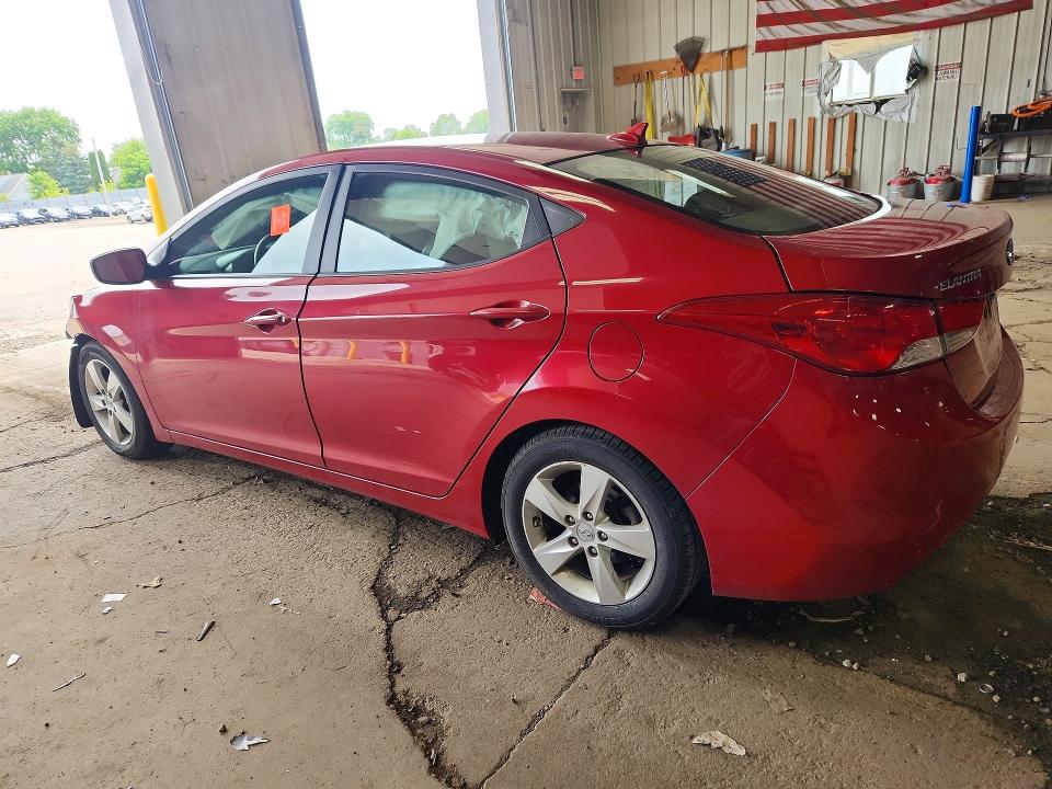 2013 Hyundai Elantra VIN KMHDH4AE5DU001649 COPART salvage auction — FRONT END, WI - JUNKED VEHICLE BILL OF SALE, sold $250 on 2026-07-27 (photo 2)