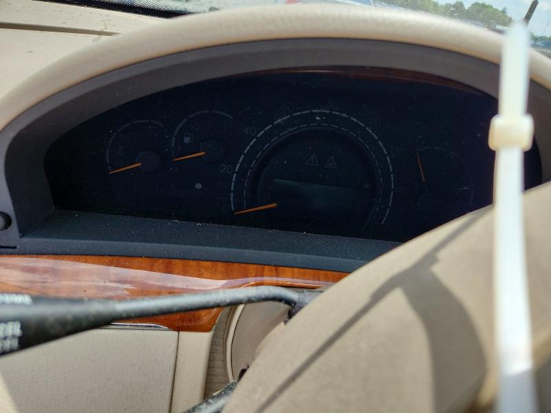 2003 Mercedes-benz S class VIN WDBNG83J23A338193 COPART salvage auction — FRONT END, Oh - Cert Of Title-Salvage, sold $500 on 2026-07-07 (photo 9)