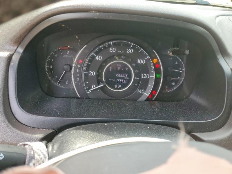 2012 Honda VIN JHLRM4H7XCC023408 COPART salvage auction — FRONT END, Md - Cert Of Salvage > 75% Damage, sold $1,650 on 2026-07-21 (photo 9)