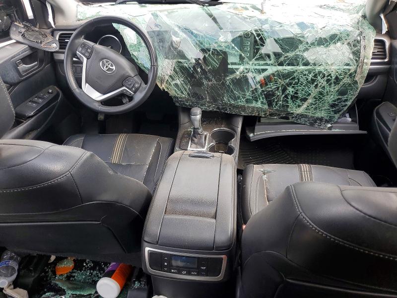 2018 Toyota Highlander VIN 5TDKZRFH8JS545507 COPART salvage auction — ALL OVER, Ok - Cert Of Title-Salvage, sold $3,300 on 2026-07-16 (photo 8)