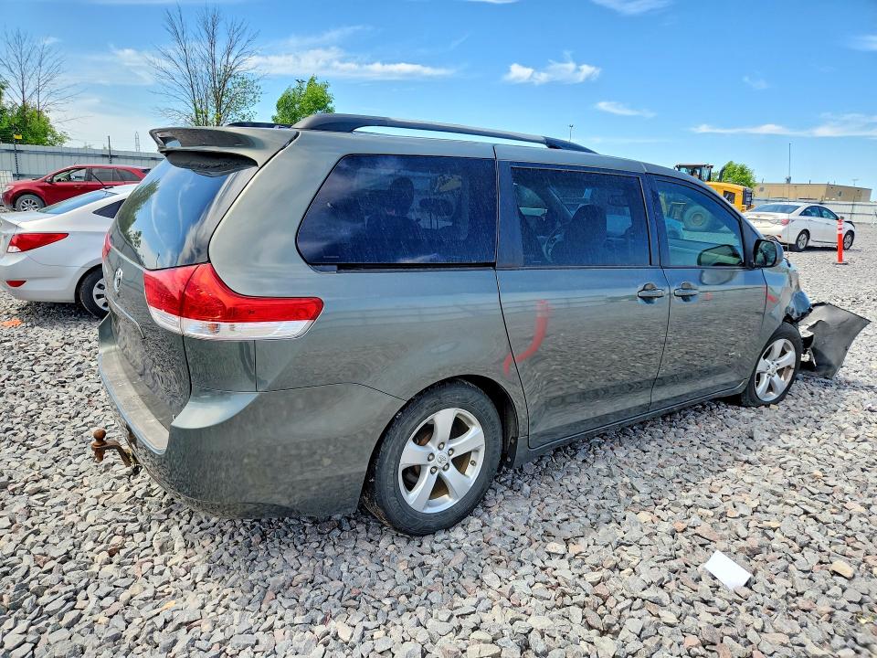 2011 Toyota Sienna VIN 5TDKK3DC2BS013888 COPART salvage auction — FRONT END, Al - Cert Of Title-Salvage Title, sold $1,700 on 2026-08-02 (photo 3)