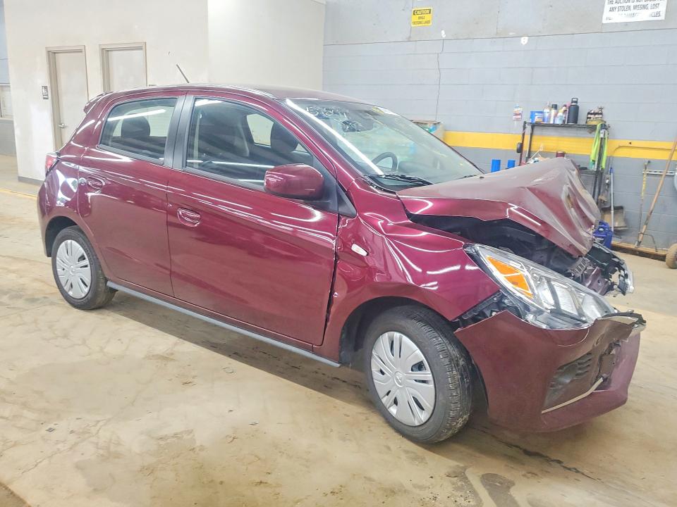2024 Mitsubishi Mirage VIN ML32AUHJ9RH020985 COPART salvage auction — FRONT END, Fl - Dlr Only Salvage/Rebuildable, sold $1,900 on 2026-07-15 (photo 4)