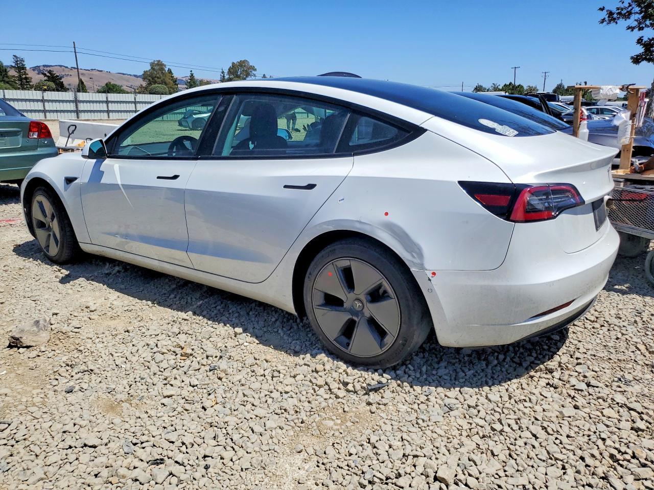 2021 Tesla Model 3 VIN 5YJ3E1EA3MF095733 COPART salvage auction — Rear End, CA - SALVAGE CERTIFICATE, sold $6,100 on 2026-07-02 (photo 2)