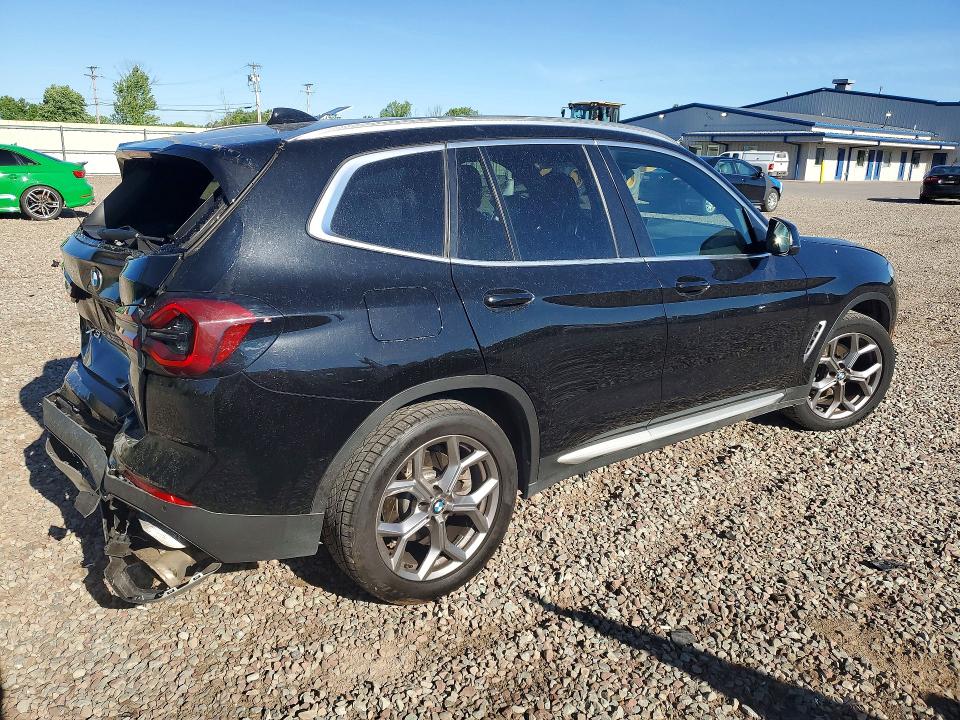 2023 BMW X3 VIN 5UX53DP00P9R38739 COPART salvage auction — REAR END, Ny - Mv-907A Salvage Certificate, sold $15,000 on 2026-07-08 (photo 3)