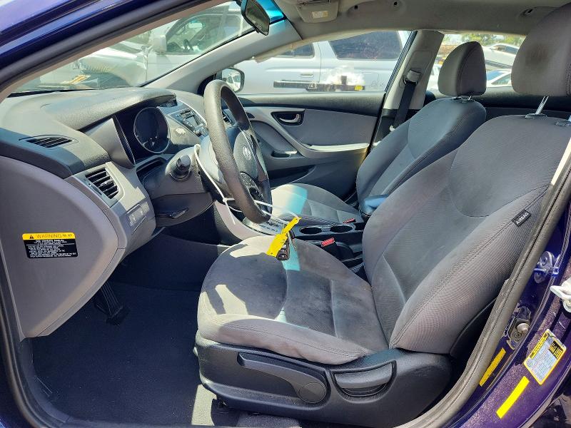 2013 Hyundai Elantra VIN 5NPDH4AEXDH336758 COPART salvage auction — FRONT END, Ca - Salvage Certificate, sold $950 on 2026-07-02 (photo 7)