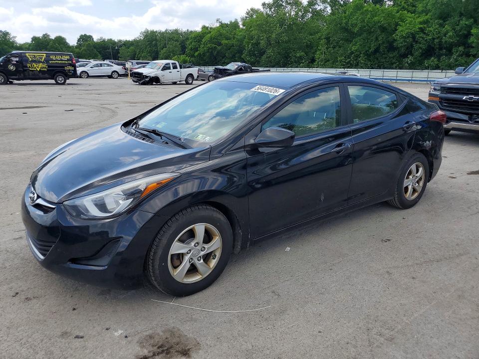2015 Hyundai Elantra VIN KMHDH4AE9FU265055 COPART salvage auction — MECHANICAL, Pa - Cert Of Title, sold $900 on 2026-07-02 (photo 1)