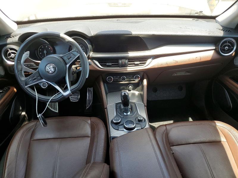 2019 Alfa romeo Stelvio VIN ZASPAKANXK7C41468 COPART salvage auction — REAR END, Ca - Salvage Certificate, sold $3,950 on 2026-07-24 (photo 8)