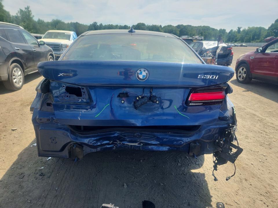 2023 BMW 5er VIN WBA13BJ05PWY02599 COPART salvage auction — REAR END, Ma - Cert Of Title-Salvage, sold $14,800 on 2026-07-29 (photo 6)